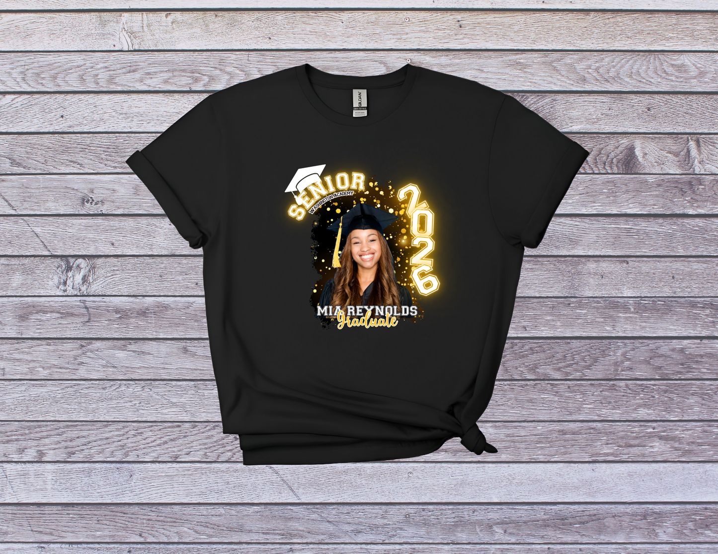 Personalized Senior 2026 Graduation Shirt - Custom Photo & Name
