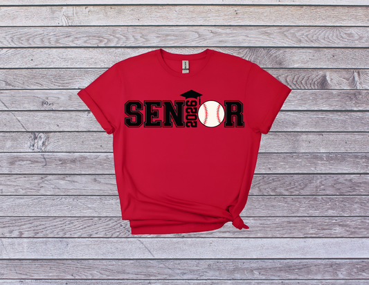 Senior Baseball 2026 Shirt I Graduation Tee for Baseball Players Senior Baseball 2026 Shirt I Graduation Tee for Baseball Players