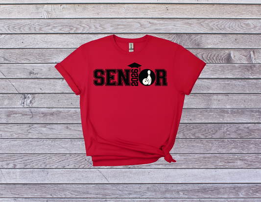 Senior Bowling 2026 Shirt I High School Graduation Tee for Bowlers Senior Bowling 2026 Shirt I High School Graduation Tee for Bowlers
