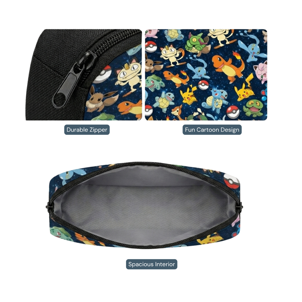 Personalized Pokémon Galaxy Backpack Set for Kids – 3-Piece School Bag Set