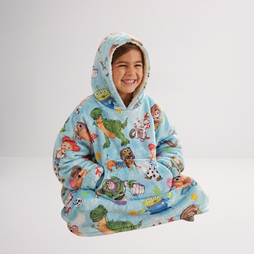 Custom Toy Story Blanket Hoodie – Personalized Wearable Fleece Snuggie