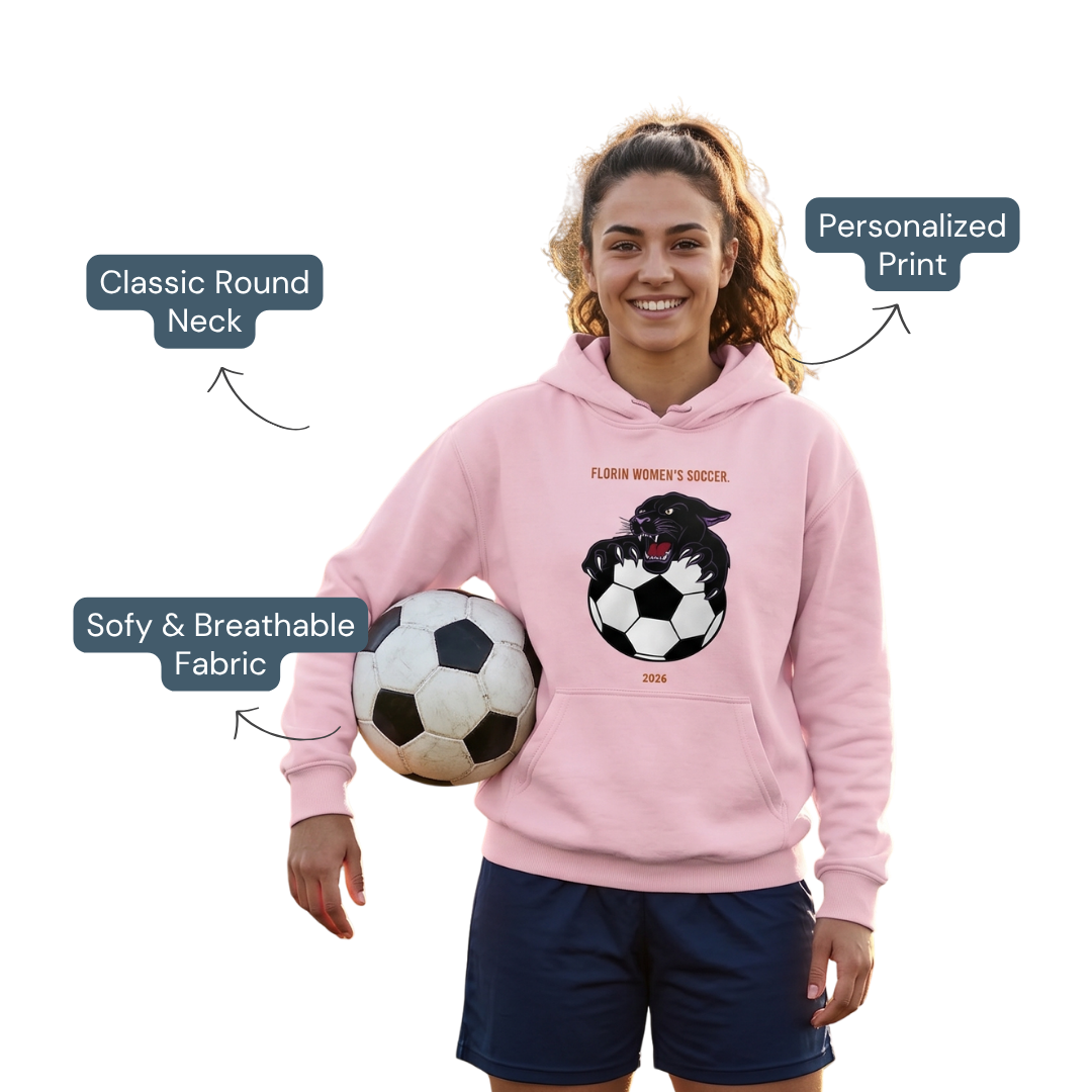 Custom Soccer Hoodie | Personalized Unisex Team Sports Hoodie