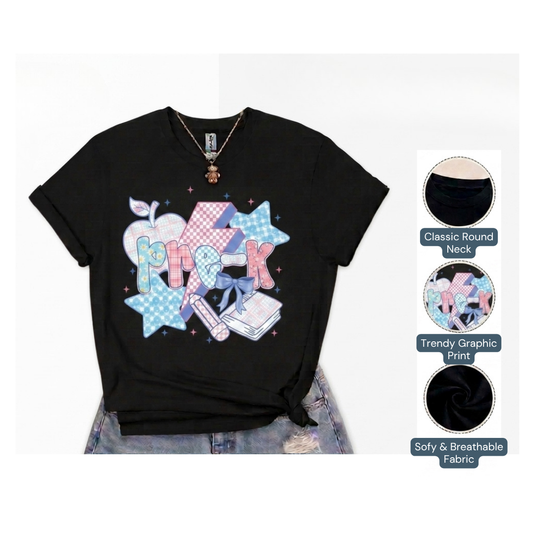 Personalized Pre-K Back to School Shirt – Preppy Preschool Kids T-Shirt