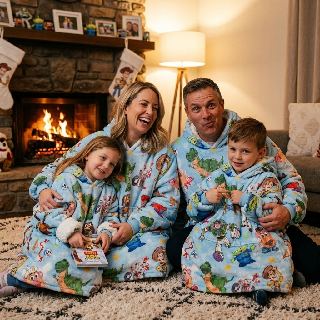 Custom Toy Story Blanket Hoodie – Personalized Wearable Fleece Snuggie