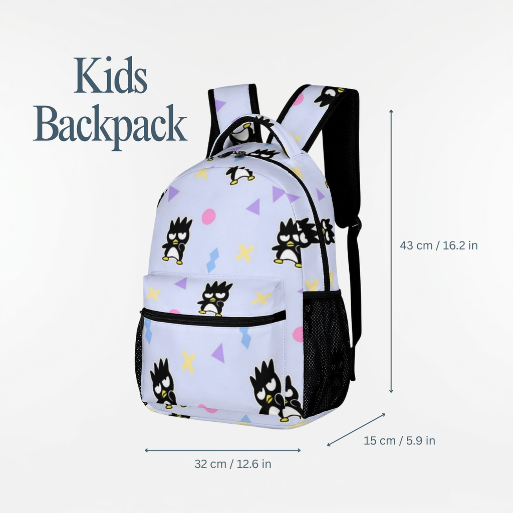 Personalized Sanrio Badtz Maru Backpack Set for Kids – 3-Piece Sanrio School Bag Set