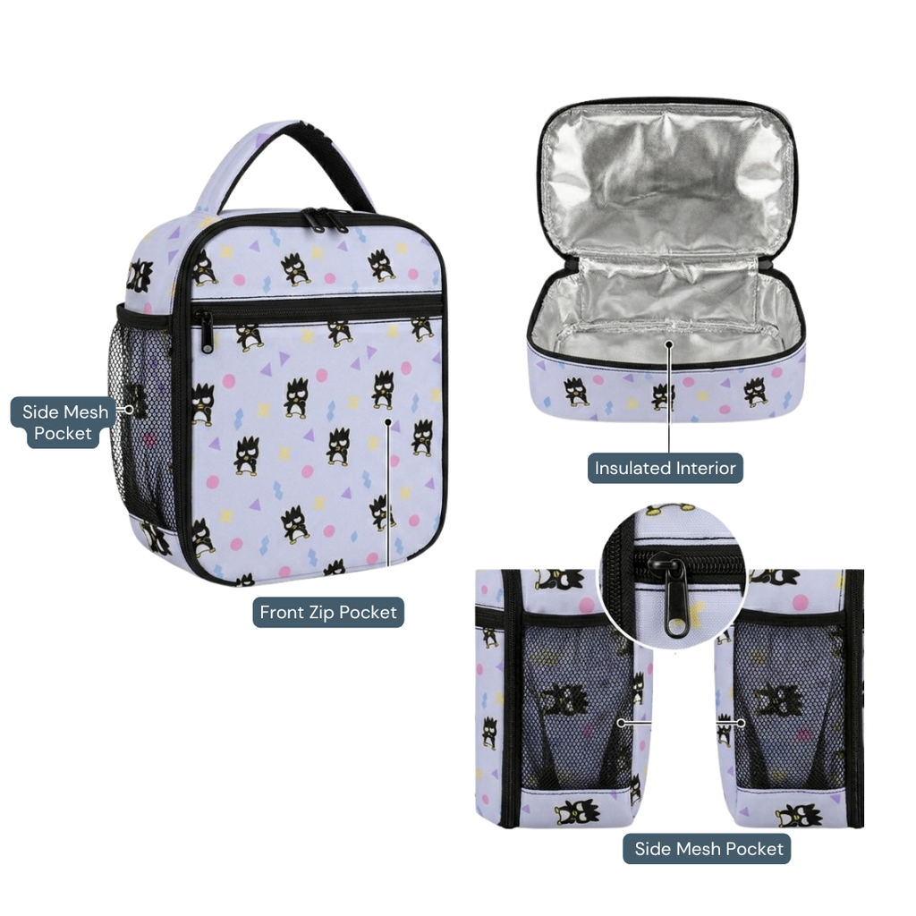 Personalized Sanrio Badtz Maru Backpack Set for Kids – 3-Piece Sanrio School Bag Set
