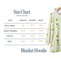 Custom Cute Character Blanket Hoodie – Personalized Family Snuggie