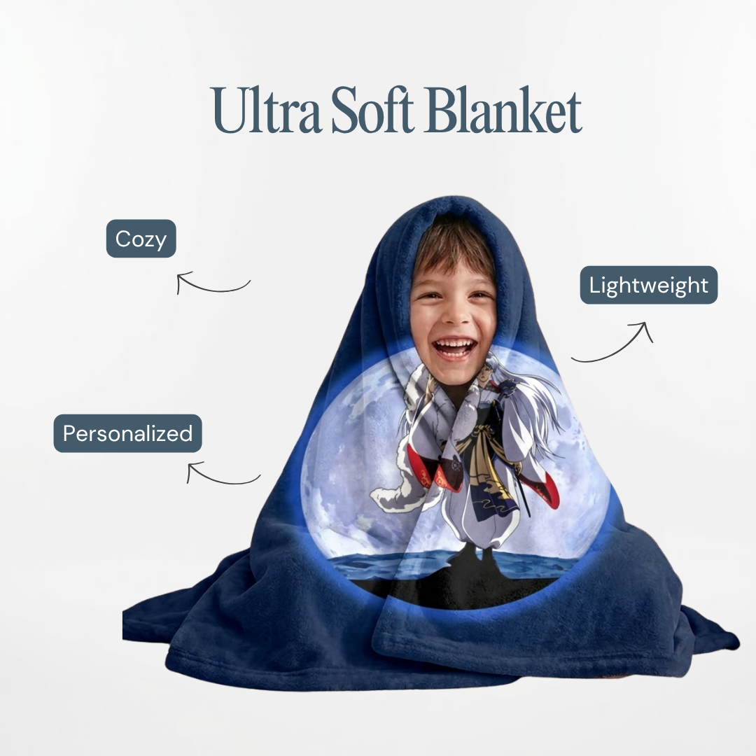 Personalized Inuyasha Anime Blanket – Ultra-Soft Fleece 60x80