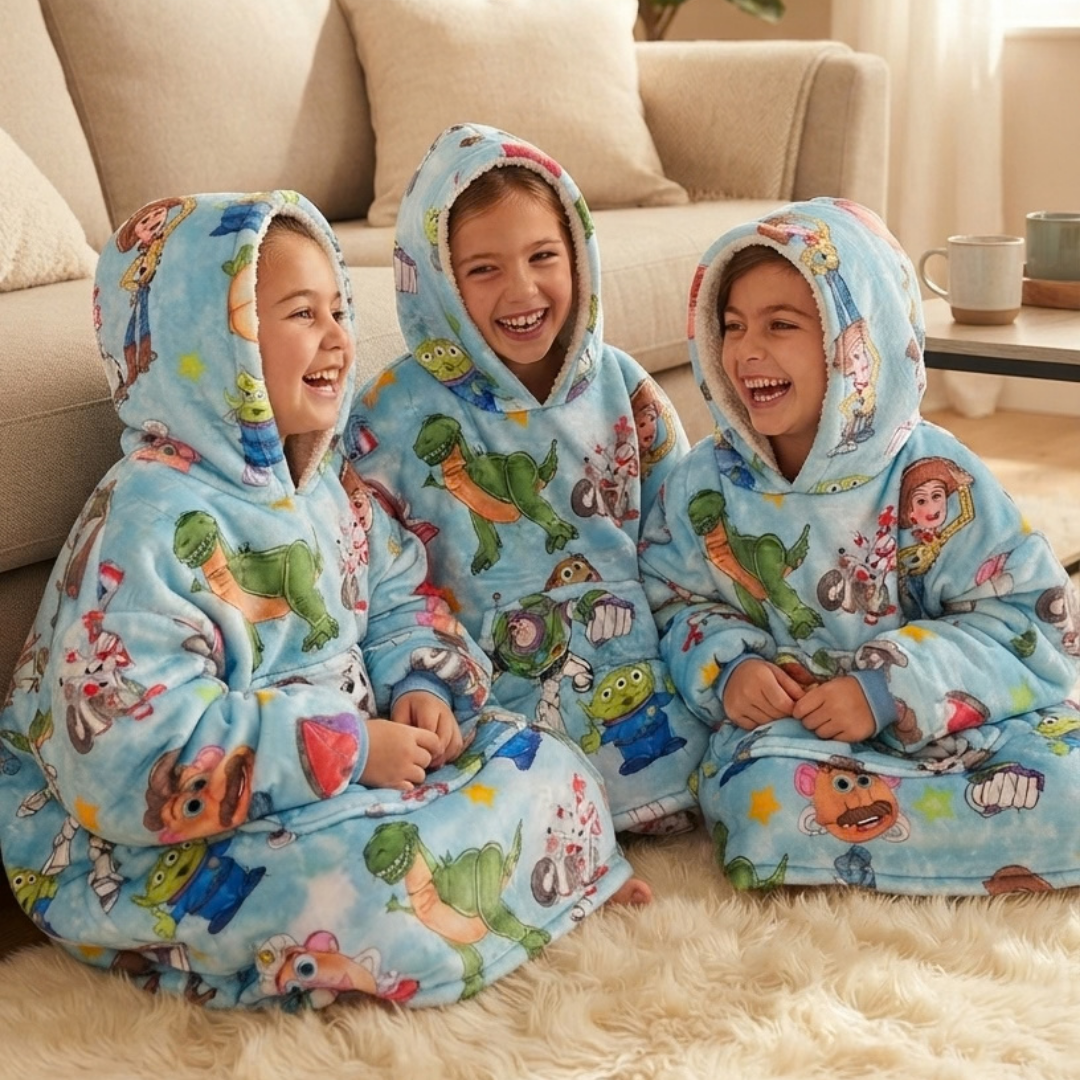 Custom Toy Story Blanket Hoodie – Personalized Wearable Fleece Snuggie