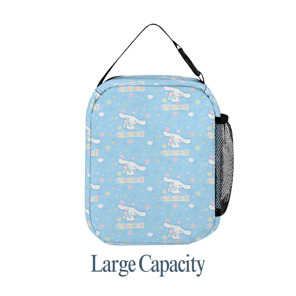Personalized Cinnamoroll Backpack Set for Kids – Light Blue 3-Piece School Bag Set
