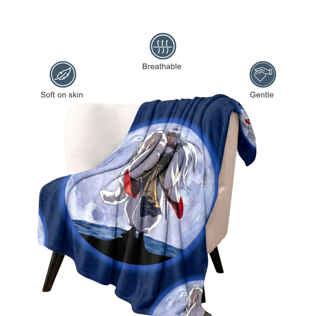 Personalized Inuyasha Anime Blanket – Ultra-Soft Fleece 60x80