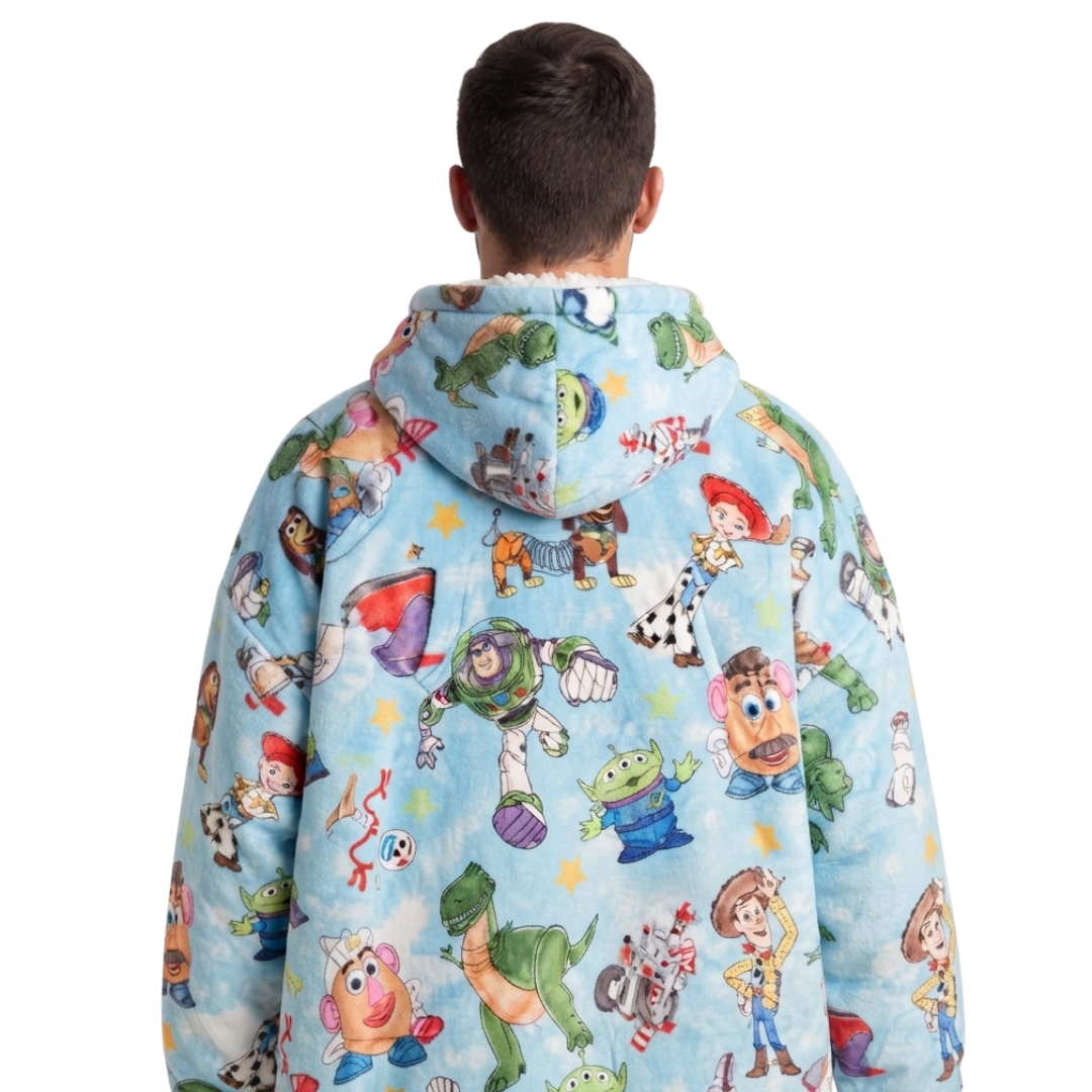 Custom Toy Story Blanket Hoodie – Personalized Wearable Fleece Snuggie