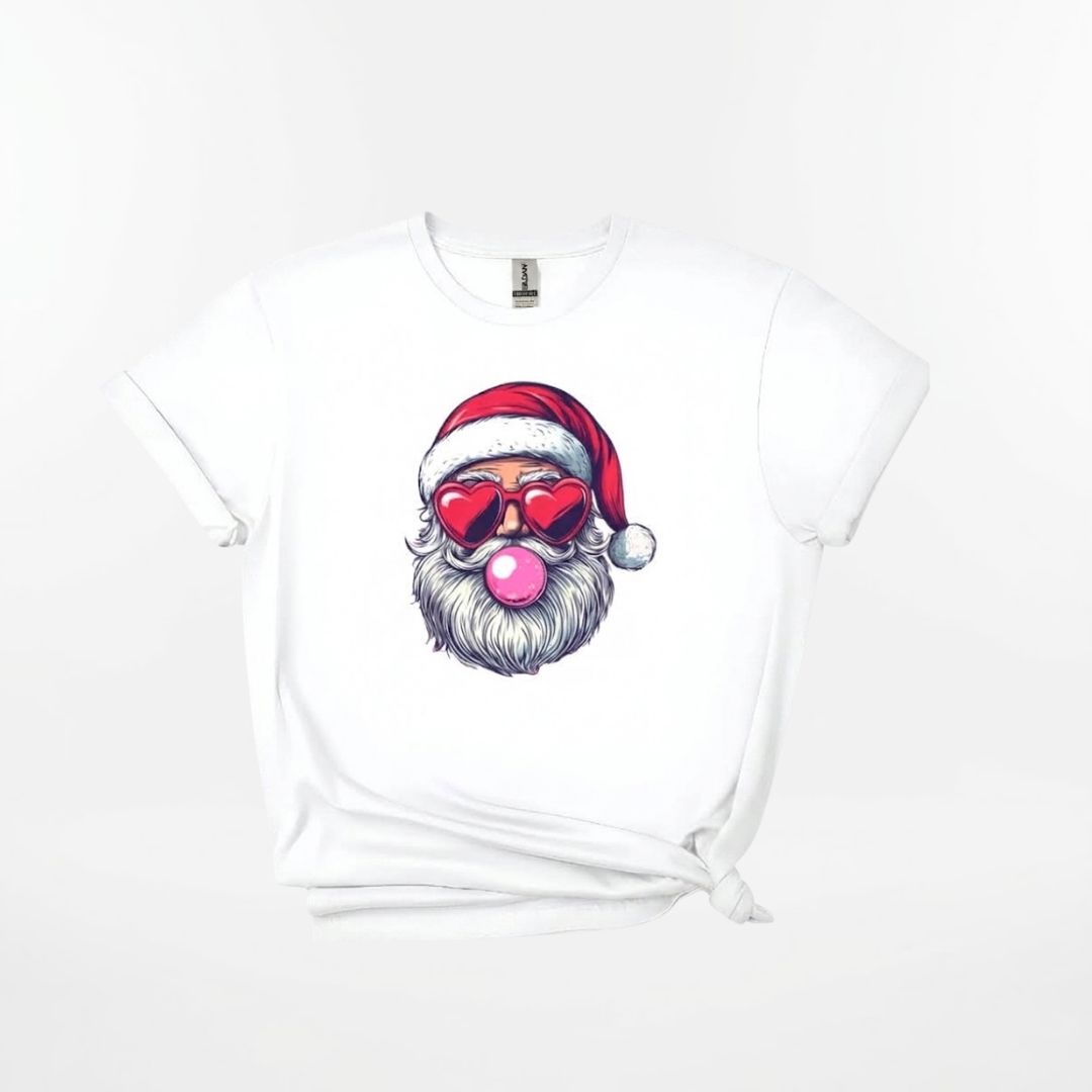 Personalized Santa Christmas T-Shirt for Kids & Family – Custom Holiday Shirt