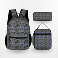 Personalized Monster Truck Backpack Set – 3-Piece Kids School Bag Set