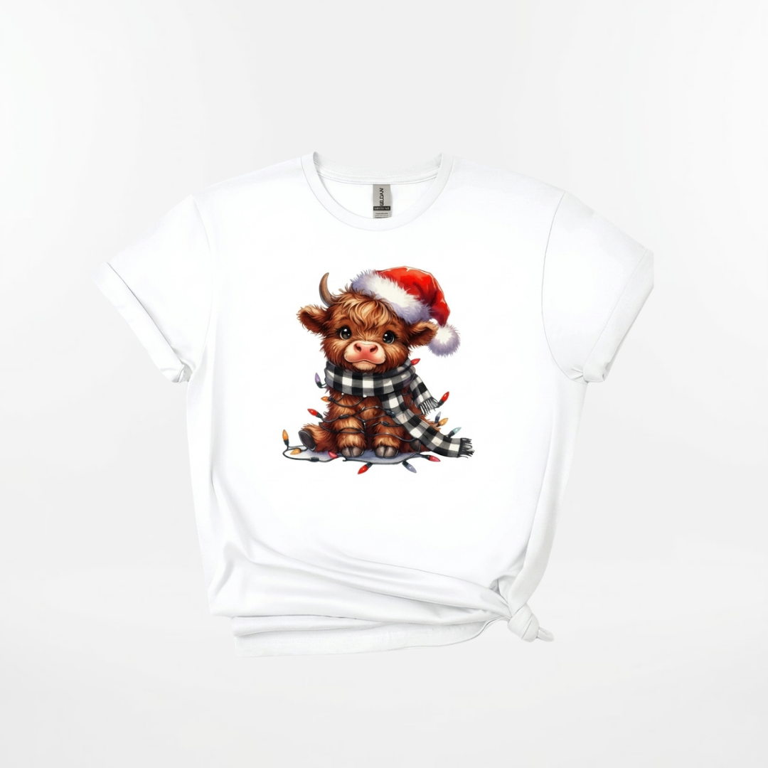 Personalized Christmas Cow Shirt – Kids & Family Holiday T-Shirt