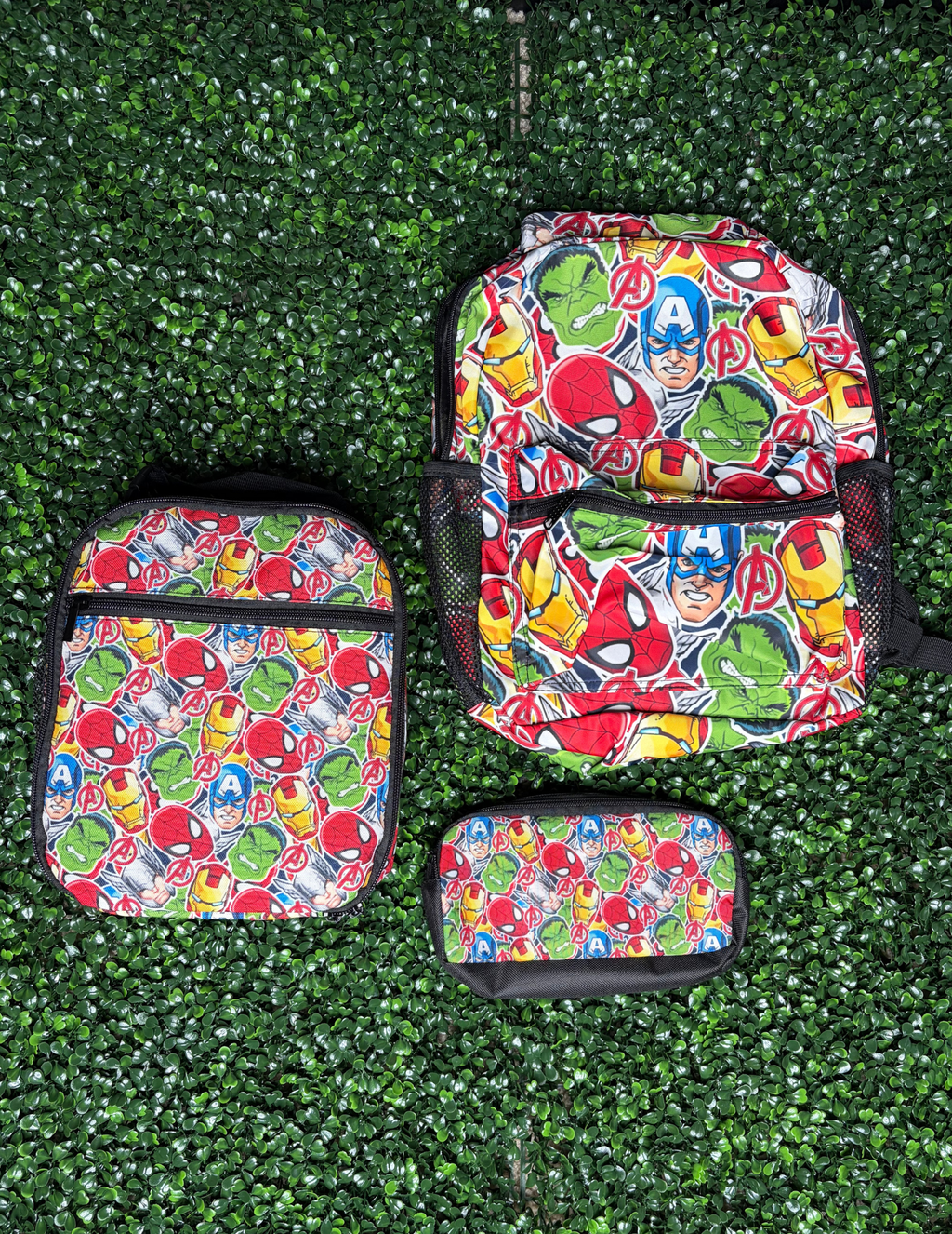 3 in 1 Backpack Set - Backpack, Lunch Bag & Pencil Pouch Bundle I Back to School