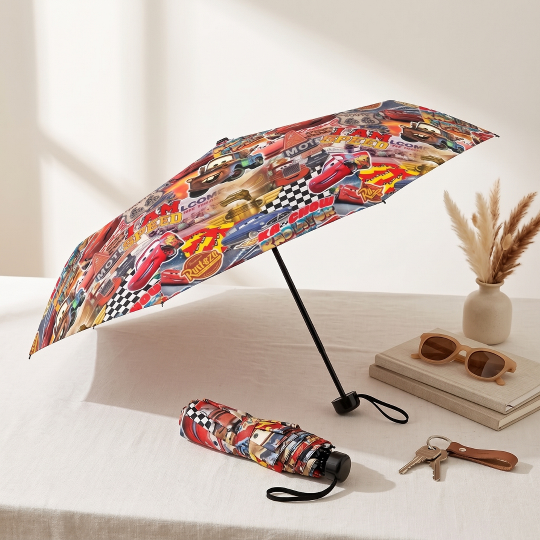 Custom Kids Lightning McQueen Umbrella –  UV Sun Protection Sun & Rain Umbrella