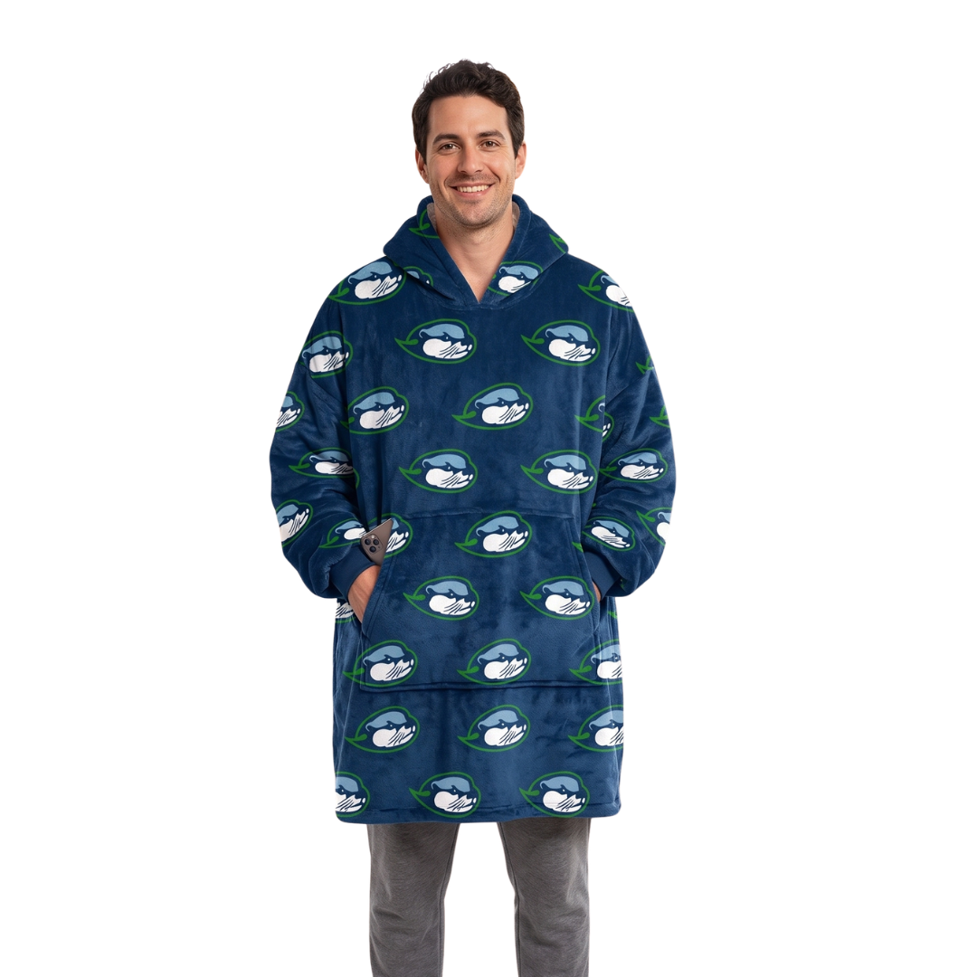 Custom Snuggie Hoodie for Men – Personalized Oversized Wearable Blanket Hoodie