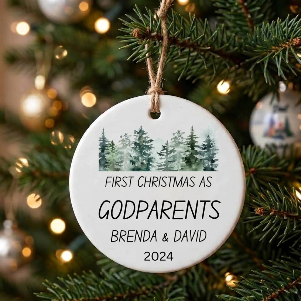 Personalized Paw Print Christmas Ornament – Custom Pet Keepsake Gift