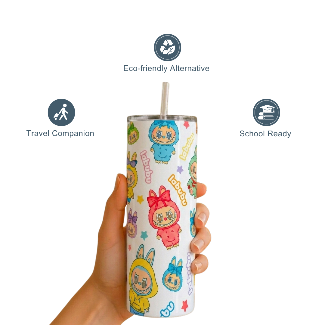 Labubu Kids Stainless Steel Tumbler – 20 oz Insulated