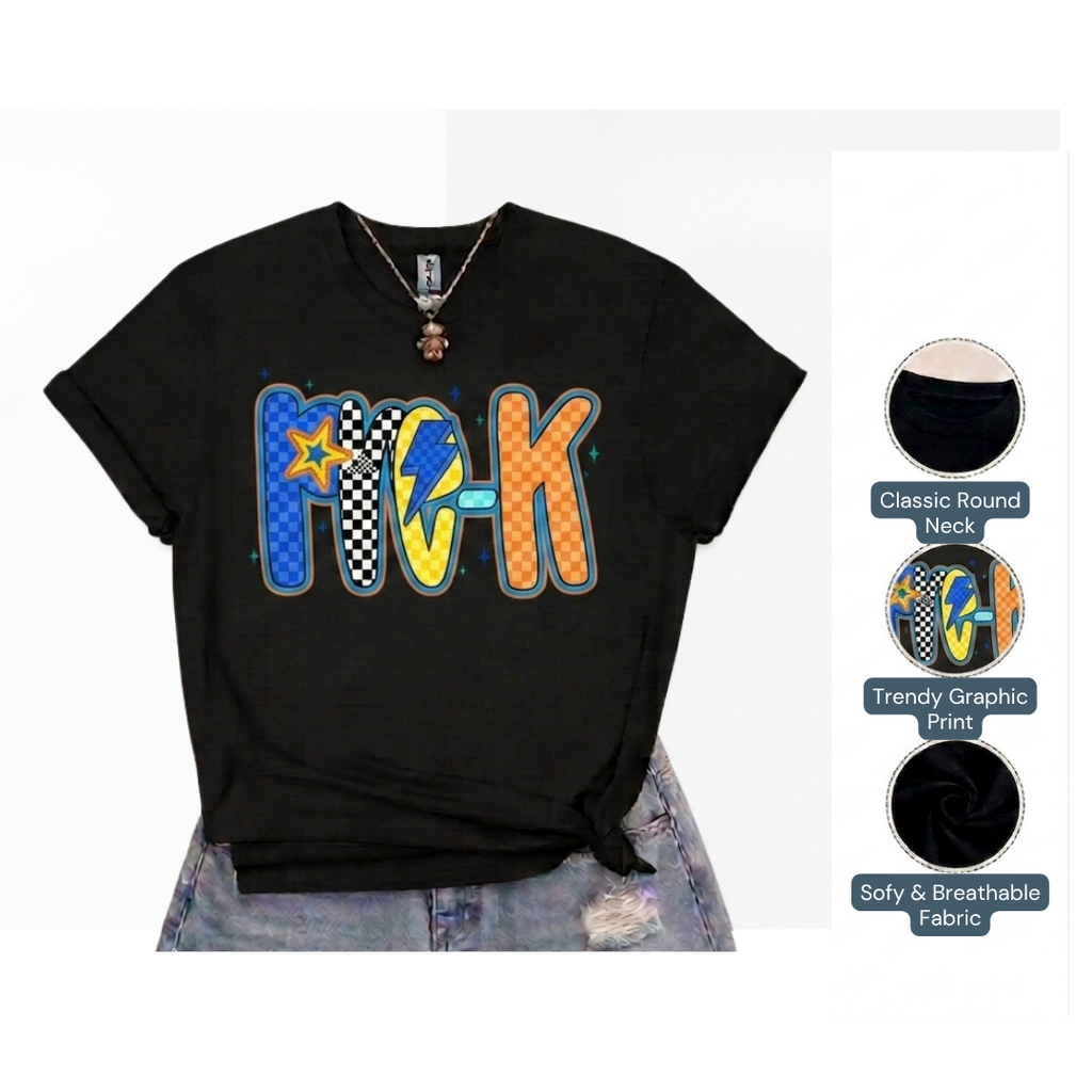 Personalized PRE-K Back to School Shirt – Lightning Bolt Kids Cotton T-Shirt