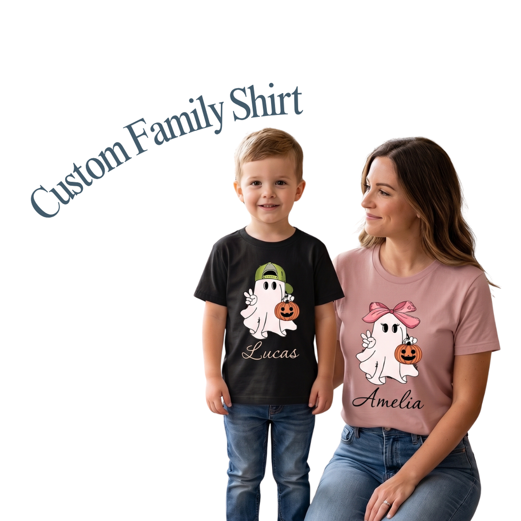Custom Halloween Family Shirt – Matching Spooky Kids & Family Tee