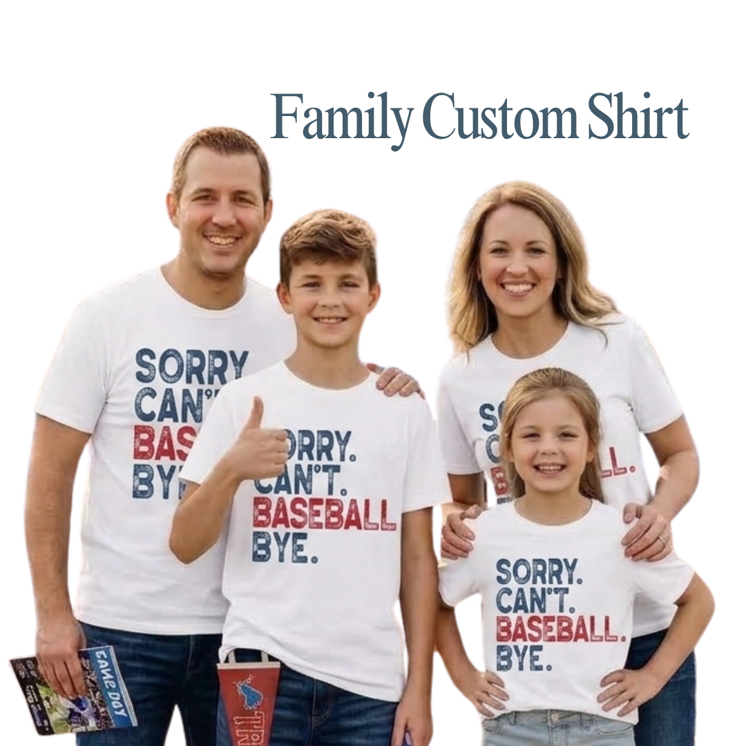 Personalized Baseball Statement Shirt – Cotton Sports Tee for Kids, Teams & Coaches