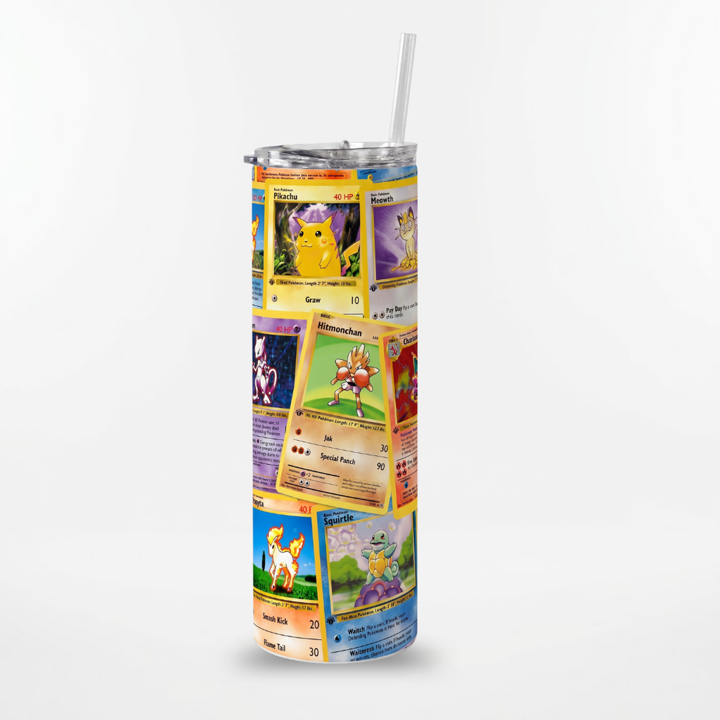 Personalized Pokémon Characters Tumbler – 20 oz Insulated Stainless Steel