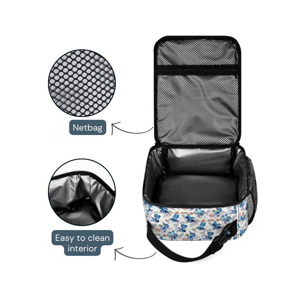 Personalized Stitch Backpack Set for Kids – 3-Piece School Bag Set