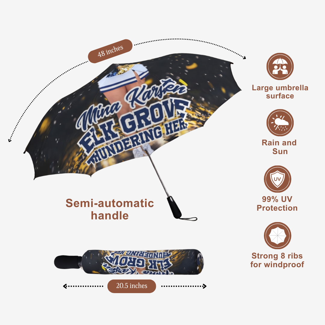 Custom Cheerleading Umbrella – Personalized Photo Foldable Umbrella