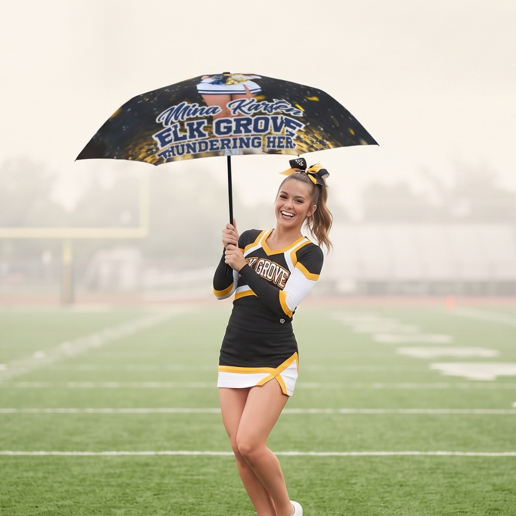 Custom Cheerleading Umbrella – Personalized Photo Foldable Umbrella