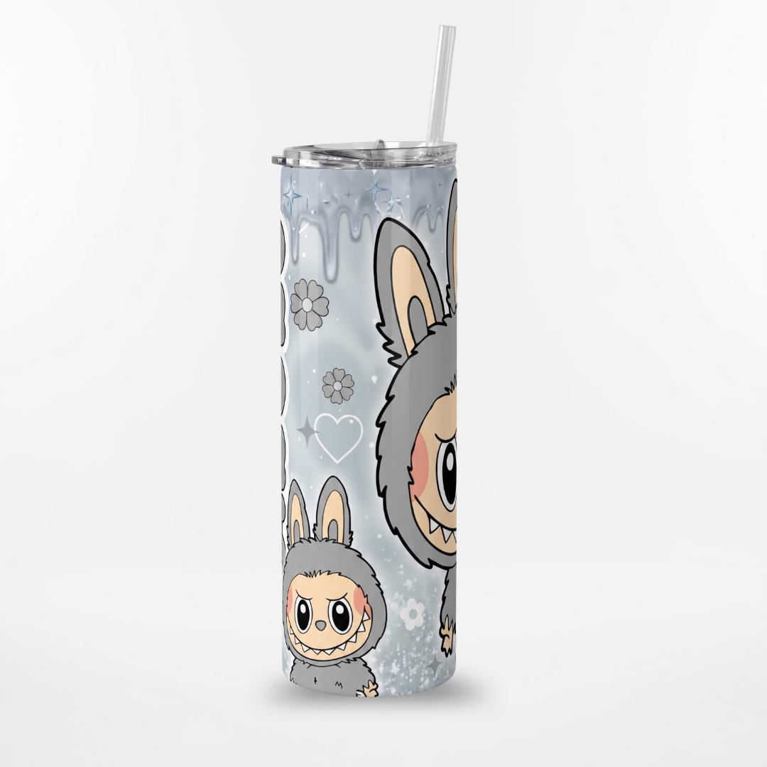 Personalized Labubu Tumbler – 20 oz Stainless Steel Travel Mug for Hot & Cold Drinks