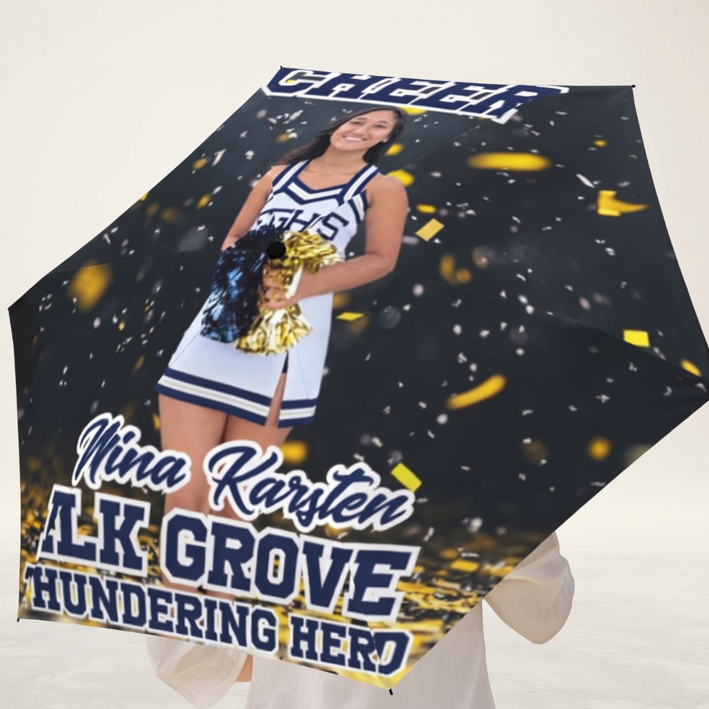 Custom Cheerleading Umbrella – Personalized Photo Foldable Umbrella