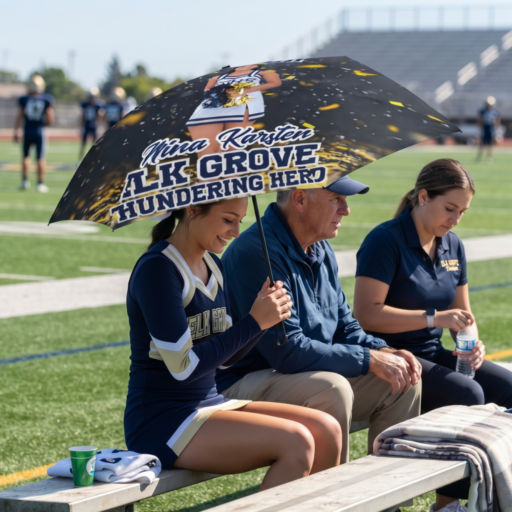 Custom Cheerleading Umbrella – Personalized Photo Foldable Umbrella
