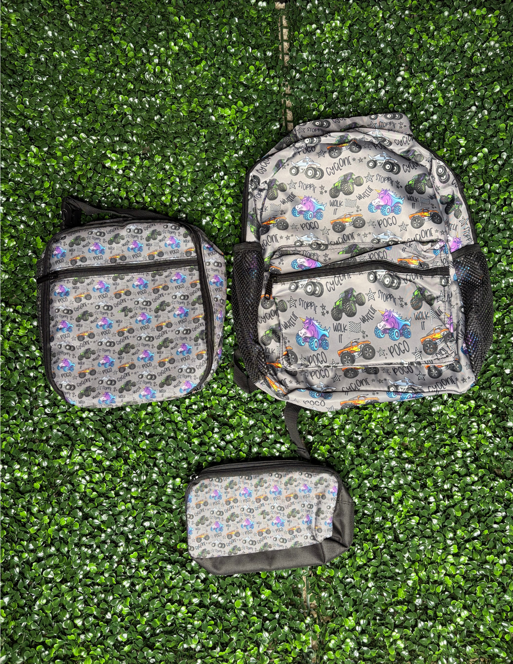 3 in 1 Backpack Set - Backpack, Lunch Bag & Pencil Pouch Bundle I Back to School