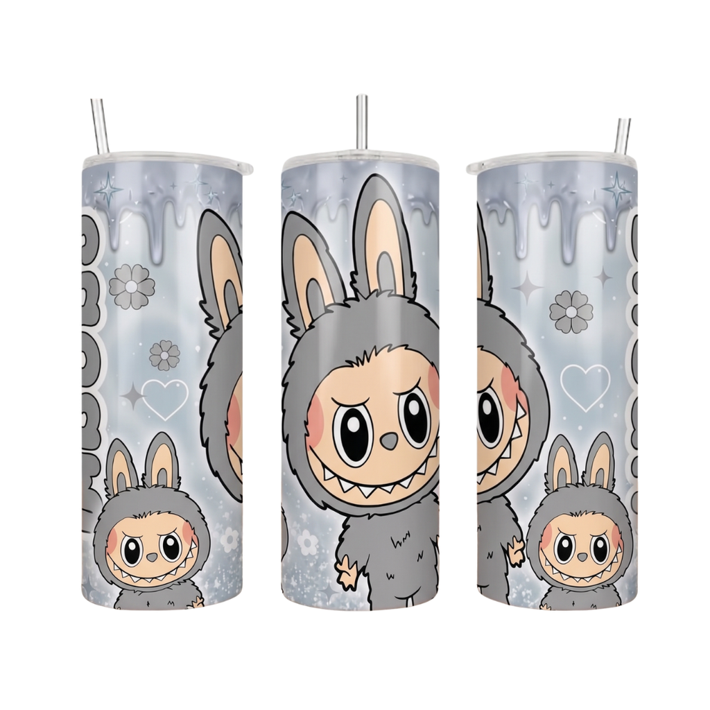 Personalized Labubu Tumbler – 20 oz Stainless Steel Travel Mug for Hot & Cold Drinks
