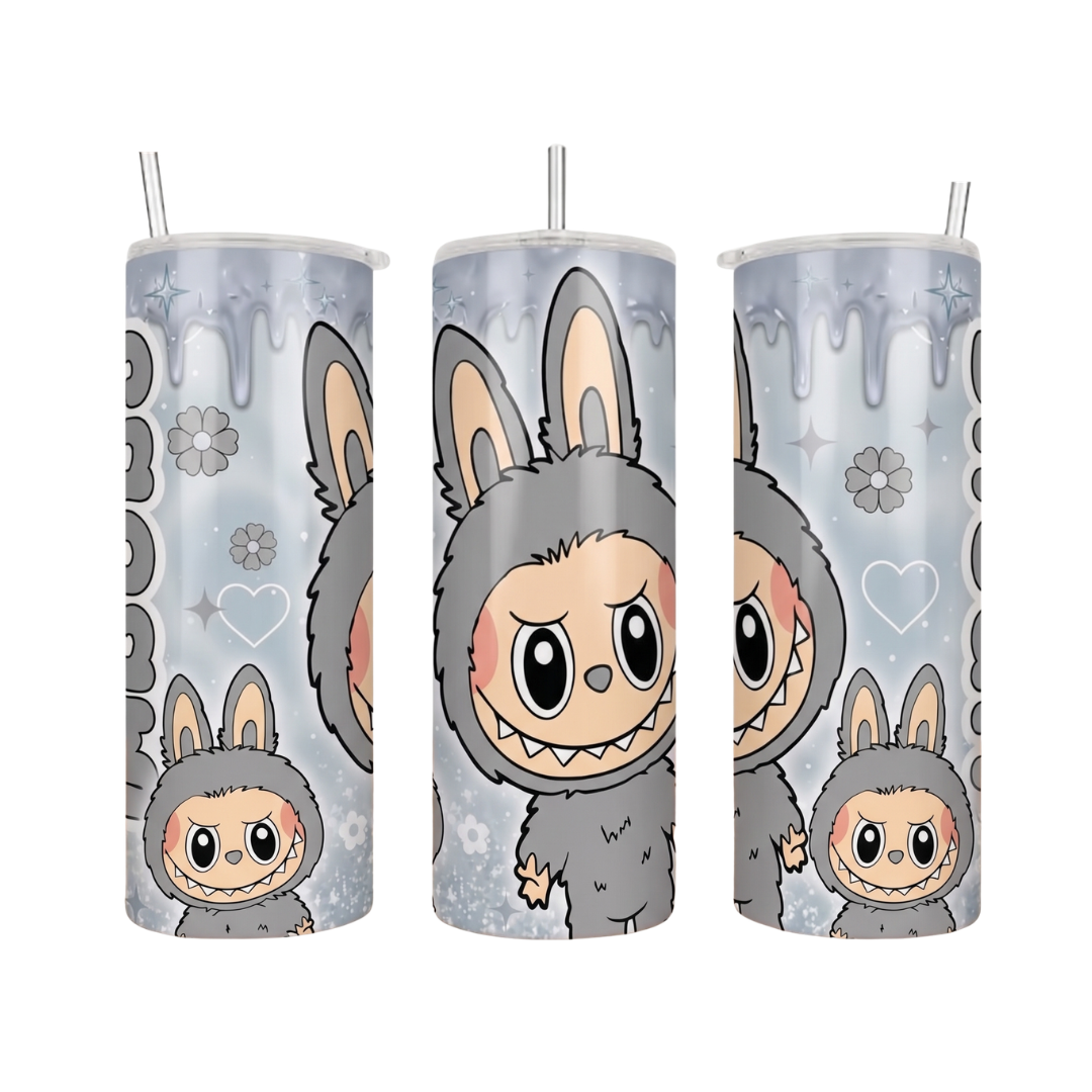 Personalized Labubu Tumbler – 20 oz Stainless Steel Travel Mug for Hot & Cold Drinks