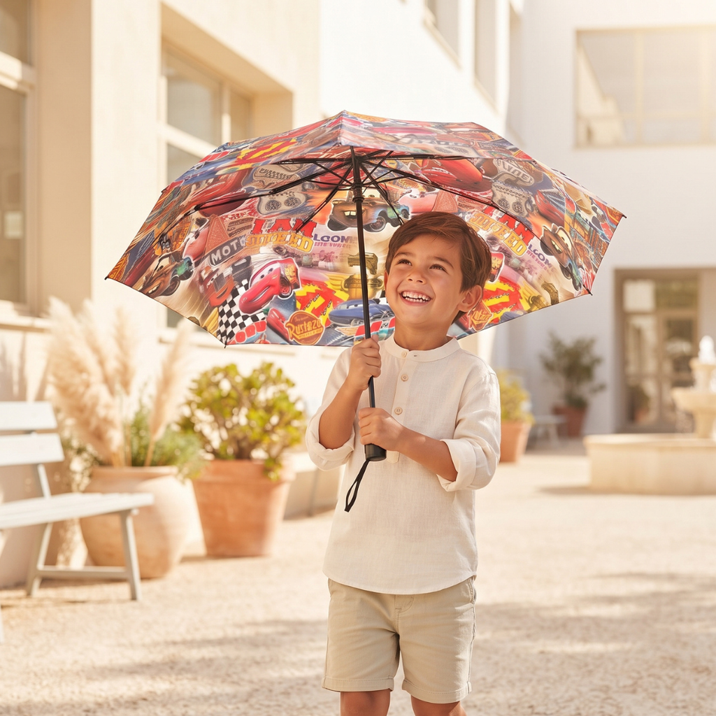 Custom Kids Lightning McQueen Umbrella –  UV Sun Protection Sun & Rain Umbrella