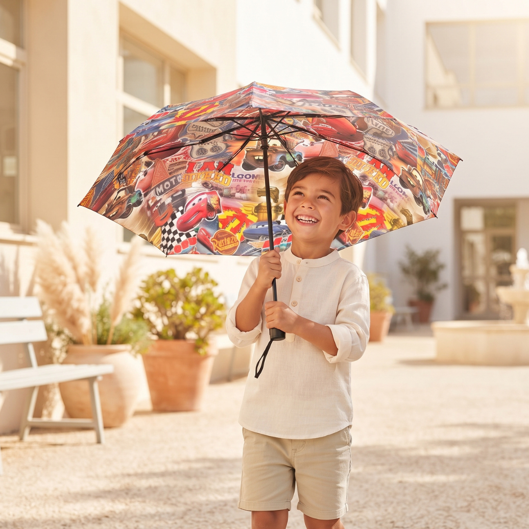 Custom Kids Lightning McQueen Umbrella –  UV Sun Protection Sun & Rain Umbrella