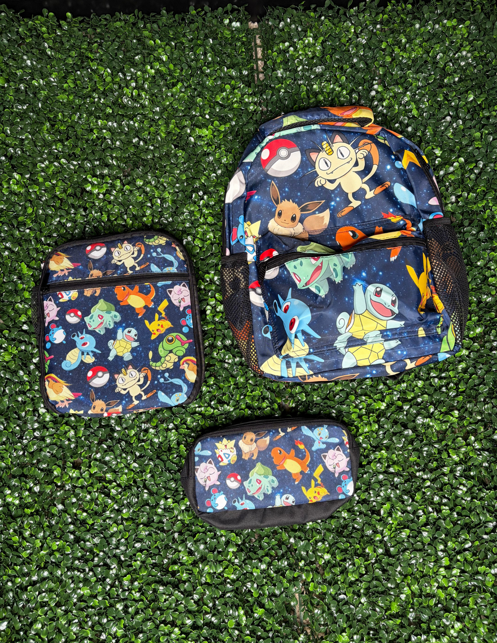 3 in 1 Backpack Set - Backpack, Lunch Bag & Pencil Pouch Bundle I Back to School