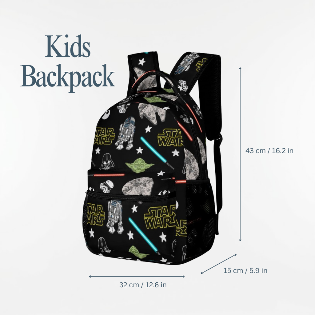 Personalized Star Wars Backpack Set for Kids – 3-Piece School Bag Set