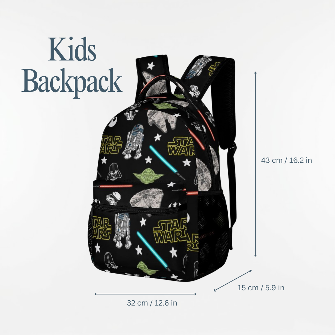 Personalized Star Wars Backpack Set for Kids – 3-Piece School Bag Set