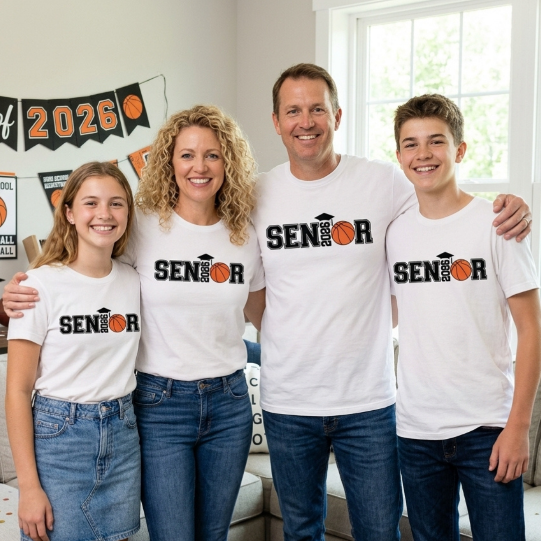Personalized Senior Basketball 2026 Shirt – High School Graduation Tee