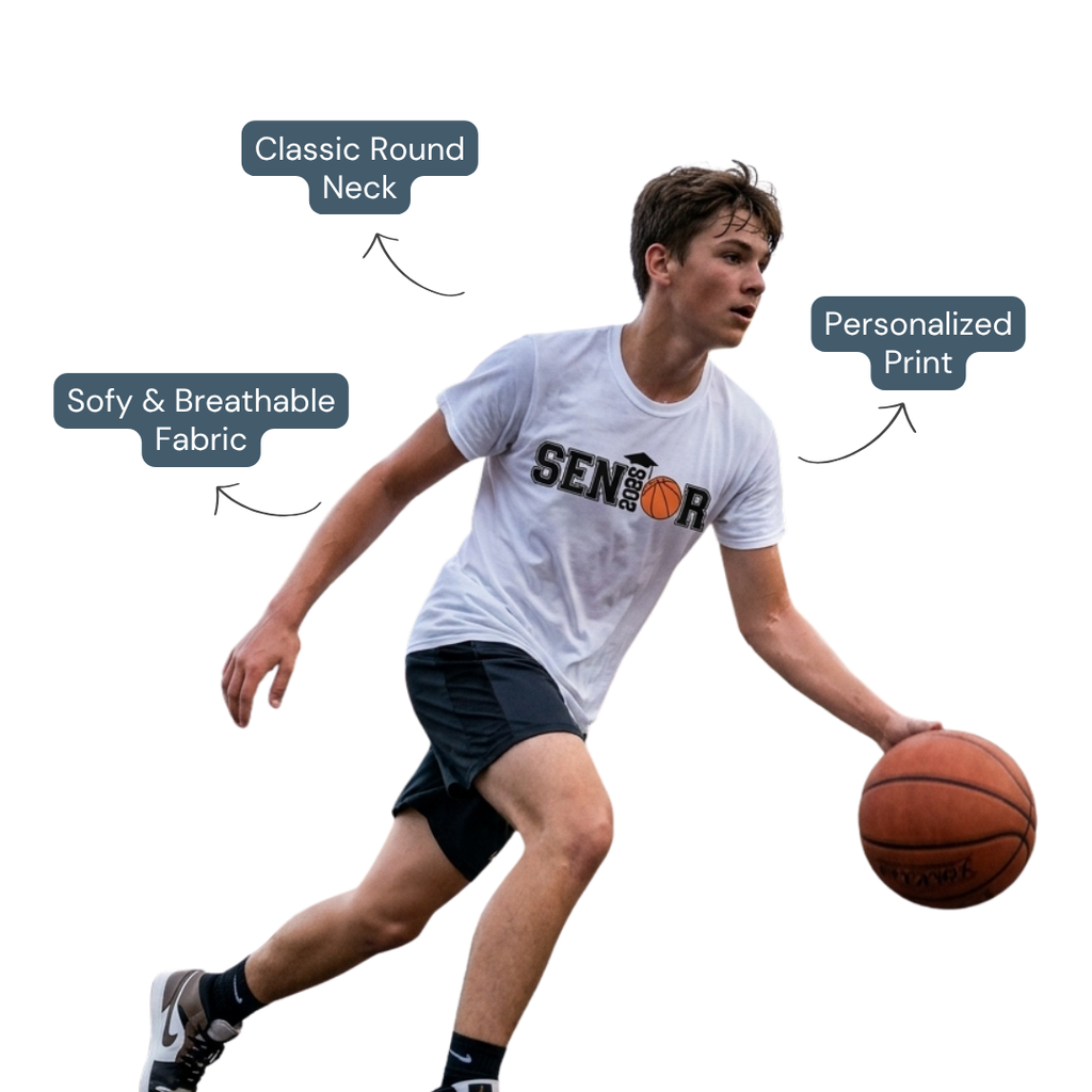Personalized Senior Basketball 2026 Shirt – High School Graduation Tee
