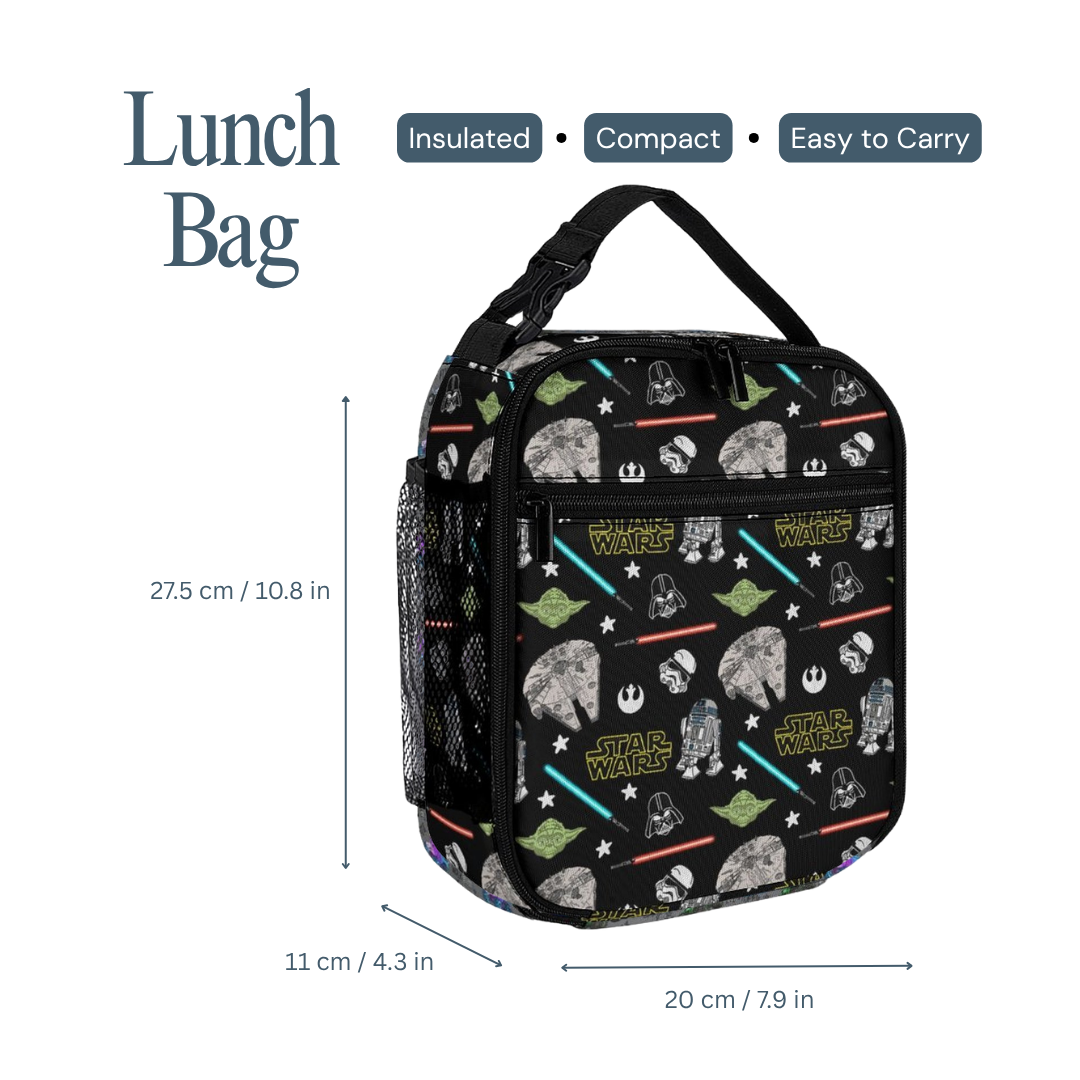 Personalized Star Wars Backpack Set for Kids – 3-Piece School Bag Set