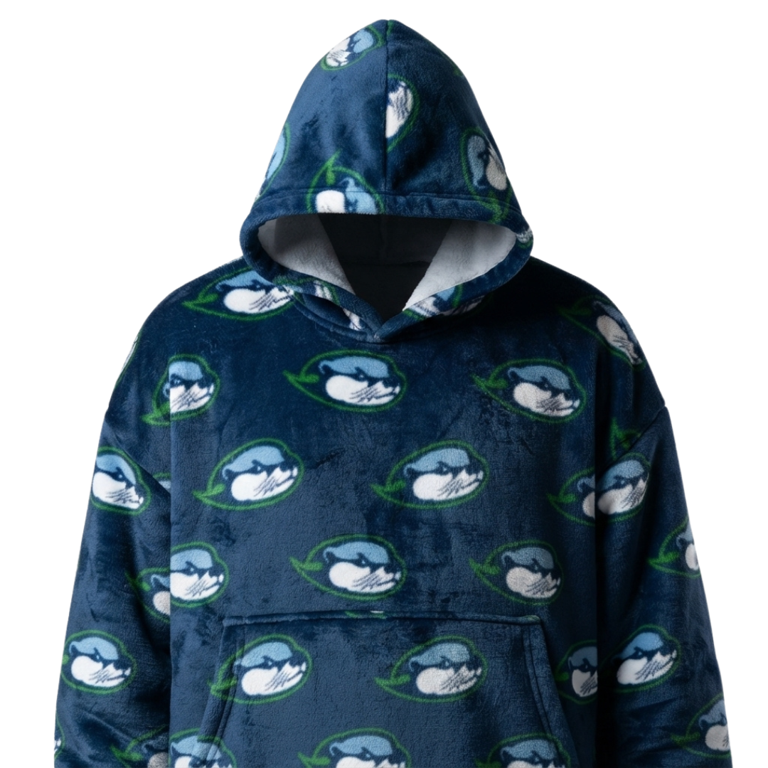 Custom Snuggie Hoodie for Men – Personalized Oversized Wearable Blanket Hoodie