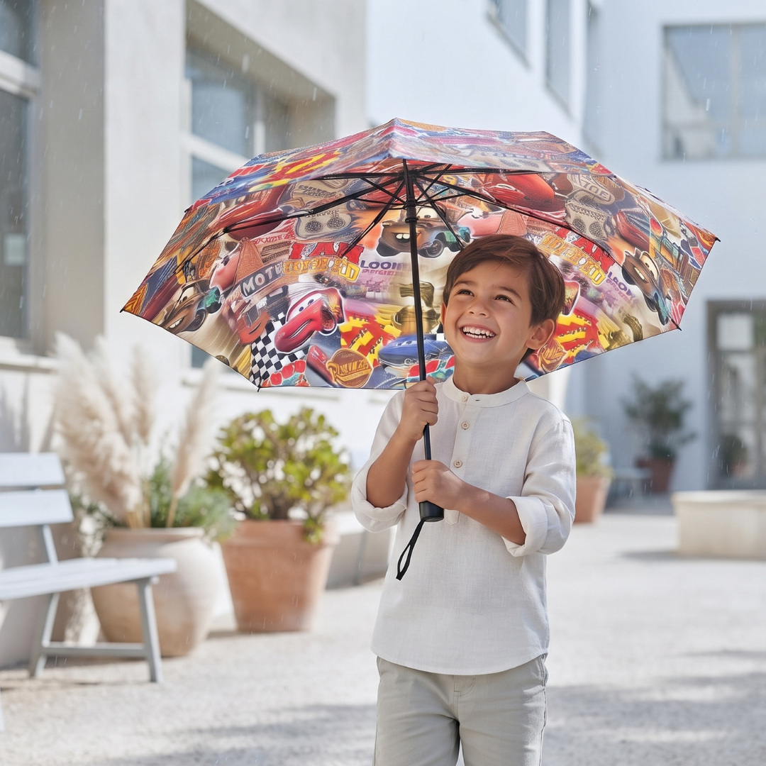 Custom Kids Lightning McQueen Umbrella –  UV Sun Protection Sun & Rain Umbrella