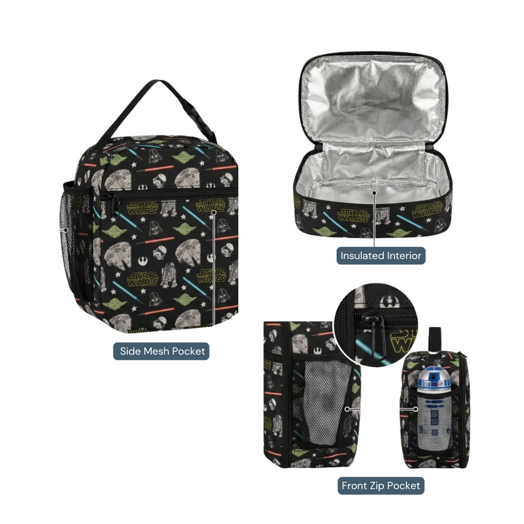 Personalized Star Wars Backpack Set for Kids – 3-Piece School Bag Set