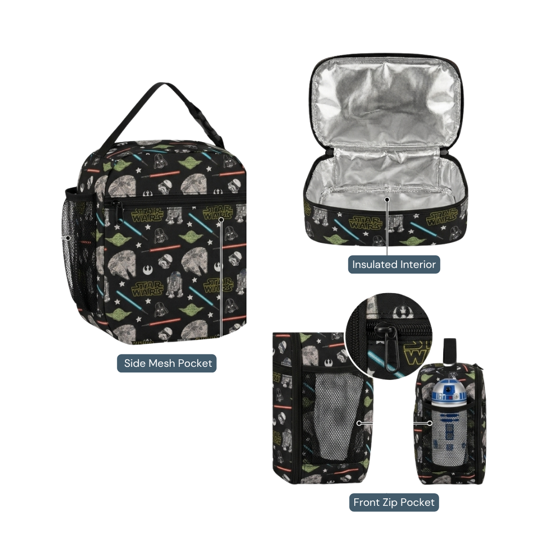 Personalized Star Wars Backpack Set for Kids – 3-Piece School Bag Set
