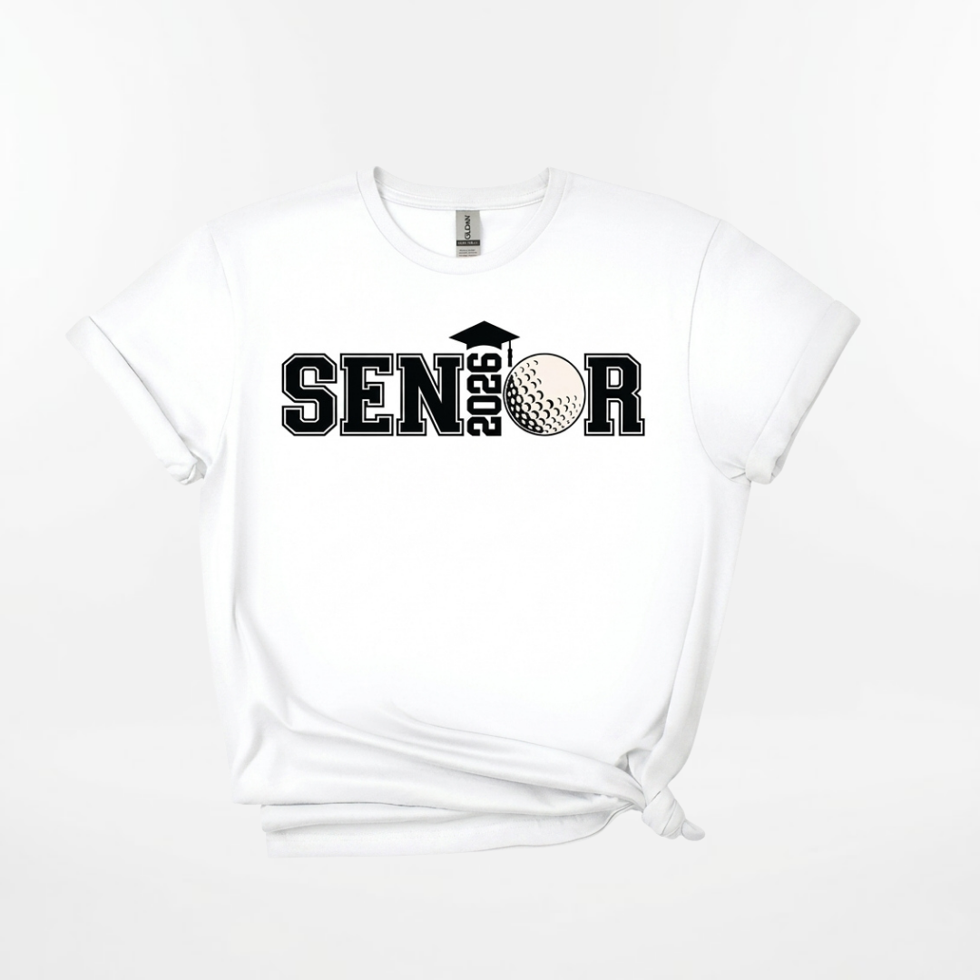 Personalized Senior Golf 2026 Shirt – High School Graduation Tee
